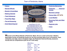 Tablet Screenshot of pembrokemaine.org